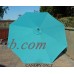 Formosa Covers 9ft Umbrella Replacement Canopy 8 Ribs in Turquoise, Olefin (Canopy Only)   555827215